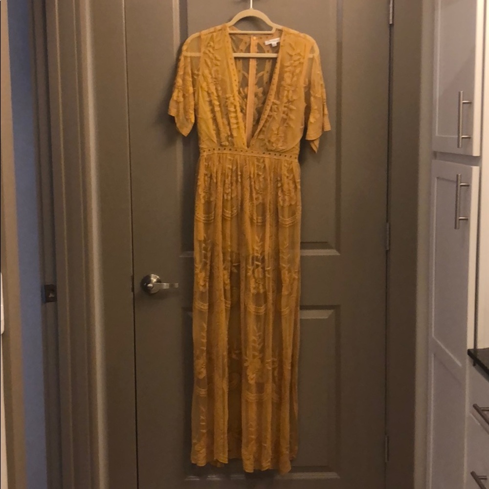 Gold lace maxi (skort)